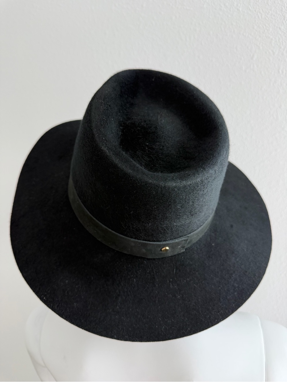 Janessa Leone Black Wide Brim Fedora - Picture 7 of 9